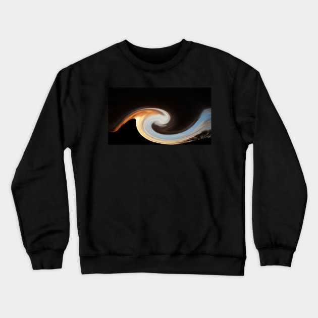 Nature's Illusions- Hint of Morning Crewneck Sweatshirt by Whisperingpeaks